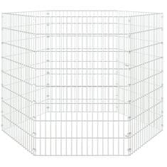 Vidaxl Ograda za živali na prostem s 6 paneli 54x80 cm železo