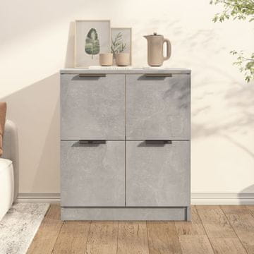 Vidaxl vidaXL Omarica betonsko siva 60x30x70 cm material na osnovi lesa