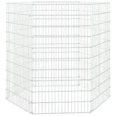 Greatstore 6-delna ograda za zajce 54x100 cm pocinkano železo