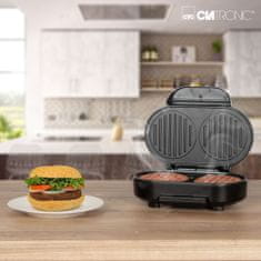 Clatronic HBM 3696 kontaktni žar za hamburgerje