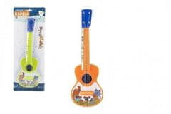 Teddies Ukulele/kitara Živali in njihov bend 40cm s trsalom iz plastike (2 barvi)