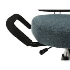 KONDELA Ergonomski klečalnik na kolesih Rufus - sivo/črn
