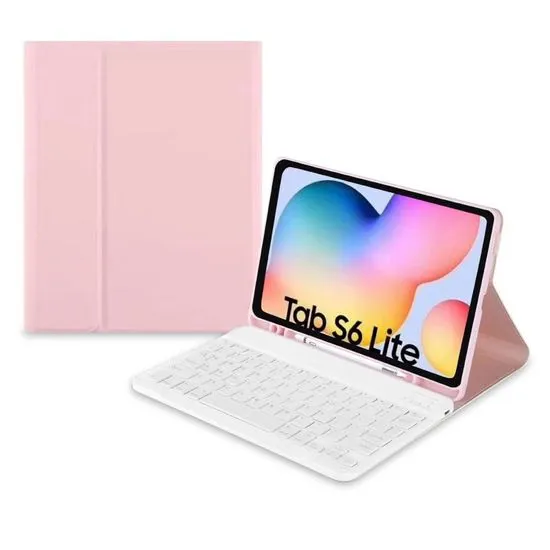 Tech-protect SC Pen etui z tipkovnico za Samsung Galaxy Tab S6 Lite 10.4'' 2020 - 2024, roza