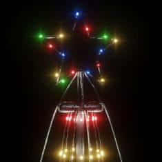 Greatstore Božično drevesce stožec 1134 barvnih LED diod 230x800 cm