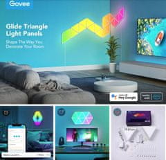Govee Glide Triangle svetlobne panele, 10 kosov, RGBIC