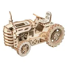 Robotime 3D Lesena mehanska sestavljanka Traktor