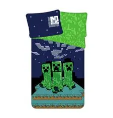 Jerry Fabrics Vključeno laneno platno Minecraft Sssleep Tight Cotton, 140/200, 70/90 cm