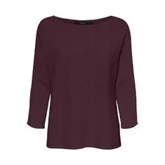 Vero Moda Ženski pulover VMNORA 10210570 Winetasting MELANGE (Velikost XS)