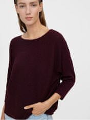 Vero Moda Ženski pulover VMNORA 10210570 Winetasting MELANGE (Velikost XS)