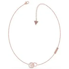 Guess Luksuzna ogrlica iz roza zlata UBN79046