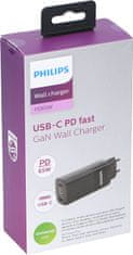 Philips 220V Ultra fast polnilec 3A in 65W 2x USB-C in 1x USB-A