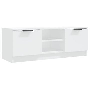 Vidaxl TV omarica bela 102x35x36,5 cm inženirski les