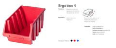 PATROL Patrol Ergobox 4 rdeča, 204 X 340 X 155 mm