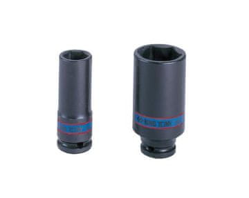 KING TONY TOOLS Udarna vtičnica dolga 1/2" 19 mm X 80 mm Cr-Mo