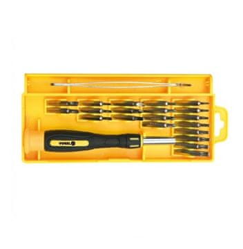 TOYA Vorel Natančni vijačniki z zamenljivimi rezili Komplet 22 kosov. 64395