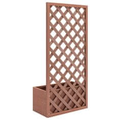 Vidaxl Cvetlično korito z mrežo 70x30x135 cm WPC