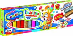 BAMBINO Plastelinasti kvadrat 18 barv