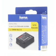 Hama foto baterija tipa Panasonic DMW-BLC12, Li-Ion 7,2 V/950 mAh