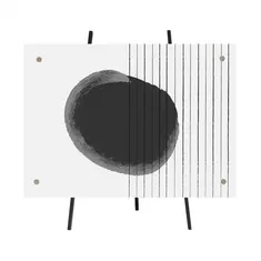 Hama Akrilno stojalo ARTS, 13x18 cm, črno, pokrajina