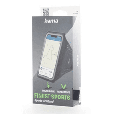 Hama Finest Sports, športni etui za telefon, za ramo, XL (4,5"-5"/14,7x7,2 cm), antracit