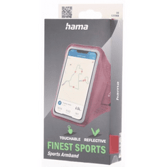 Hama Finest Sports, športni etui za telefon, za ramo, XXL (5"-5,5"/15,8x8 cm), roza