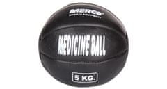 Merco Črna usnjena medicinska žoga, 5 kg