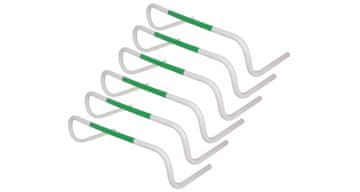 Merco Atletske PVC ovire za hitro vračanje s prenosno torbo, 6 kom, 20 cm