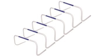Merco Atletske PVC ovire za hitro vračanje s prenosno torbo, 6 kom, 30 cm