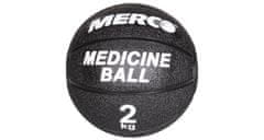 Merco Črna gumijasta medicinska žoga, 2 kg