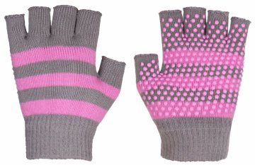Merco Rokavice za jogo Grippy G1, brez prstov, roza