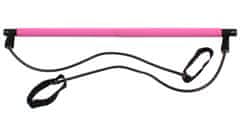 Merco Pilates Sticks fitnes palica z gumo roza
