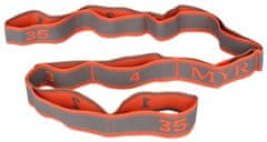 Merco Multipack 2pcs Yoga 9 Cell Stretch Strap Orange, 1 kos