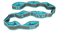 Merco Multipack 2pcs Yoga 9 Cell Stretch Strap Blue, 1 kos