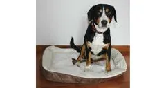 Merco Udobna pasja postelja rjave barve, L