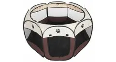 Merco Osmerokotna zložljiva ograja za pse rjave barve