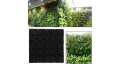 Merco Wall Grow Bag 25 tekstilnih stenskih sadilnikov zelene barve, 1 kos