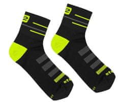 Etape Športne nogavice SOX črno-rumene fluo, XL