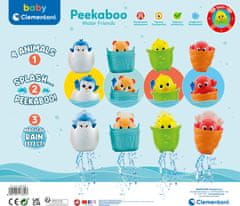 Clementoni BABY Peekaboo Vodni prijatelji: Kličeči medvedek