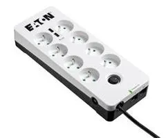 Eaton Protection Box 8 USB Tel@ FR, prenapetostna zaščita, 8 izhodov, obremenitev 10A, tel., 2x USB