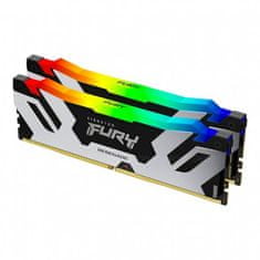 Kingston FURY Renegade RGB pomnilnik (RAM), DDR5, 32 GB (2x 16 kit), 6400 MHz, CL32 (KF564C32RSAK2-32)