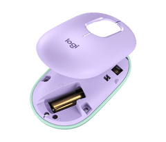 Logitech POP Mouse miška, z emoji, Bluetooth, mint (910-006547)