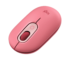 Logitech POP Mouse miška, z emoji, Bluetooth, roza (910-006548)