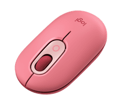 Logitech POP Mouse miška, z emoji, Bluetooth, roza (910-006548)