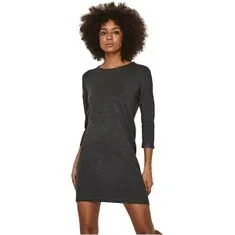 Vero Moda VMGLORY Ženska obleka sproščenega kroja 10137034 Dark Grey Melange (Velikost M)
