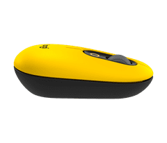 Logitech POP Mouse miška, z emoji, Bluetooth, rumena (910-006546)