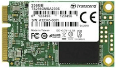 Transcend 230S SSD disk, mSATA, 256GB, 530/400MB/s, 3D NAND, SATA III (TS256GMSA230S)