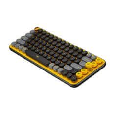 Logitech POP Keys tipkovnica, z emoji, mehanska, rumena, SLO (920-010735)