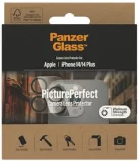 PanzerGlass steklo za kamero za iPhone 14/14 Plus, črno