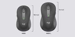 Logitech M650 miška, Bluetooth, grafitna barva (910-006253)