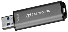 Transcend JF 920 USB ključ, 128 GB, 3.2, 420/400MB/s, TLC, aluminij, siv (TS128GJF920)